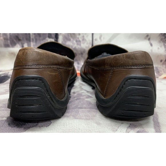 Ecco Comfort Driving Shoes Men’s US 9.5 Euro 42 Leather Chocolate Brown Slip On